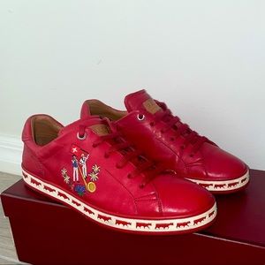 Bally leather sneaker Animals collection low top leather sneaker